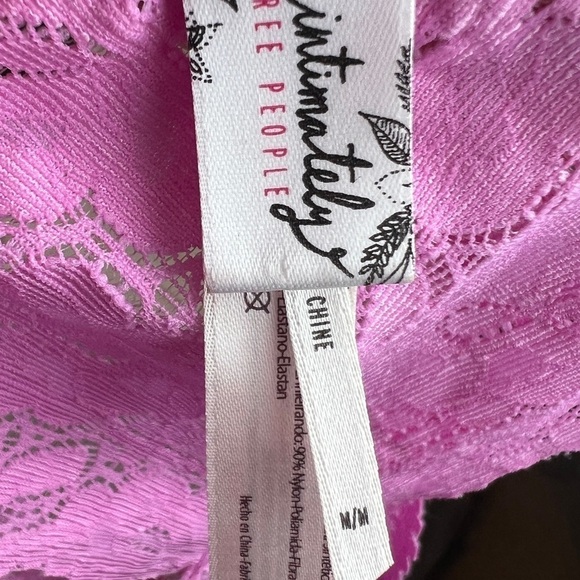 Intimately Free People Pink Lace Galloon Racerback Bralette - Picture 4 of 4